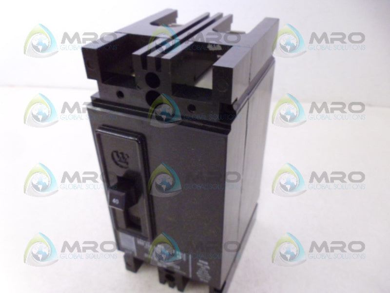 WESTINGHOUSE FB2040 CIRCUIT BREAKER 40A 600VAC NSMP