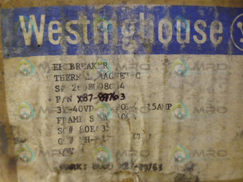 WESTINGHOUSE X87-89763 NSMP