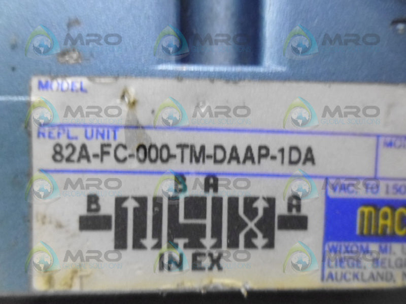 MAC 82A-FC-000-TM-DAAP-1DA SOLENOID VALVE (AS PICTURED) UNMP