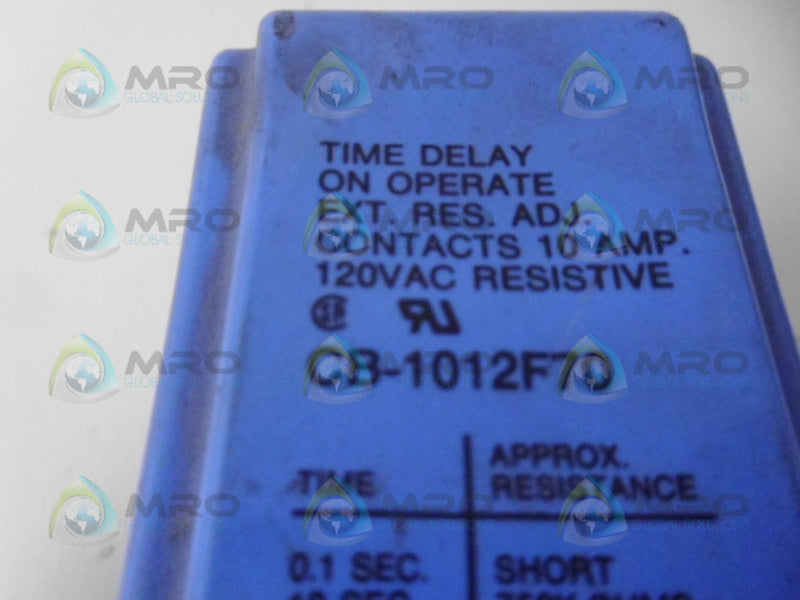 POTTER & BRUMFIELD CB-1012F70 TIME DELAY RELAY 10A 240VAC UNMP