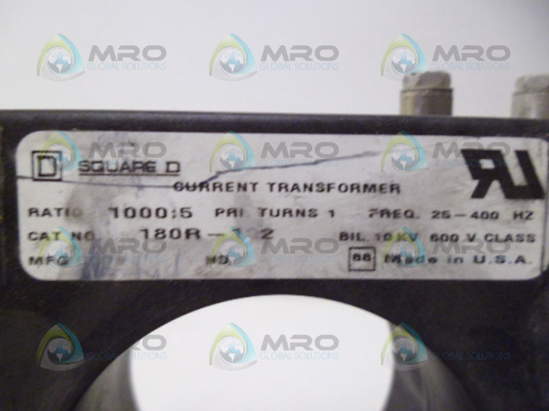 SQUARE D 180R-102 CURRENT TRANSFORMER NSNP