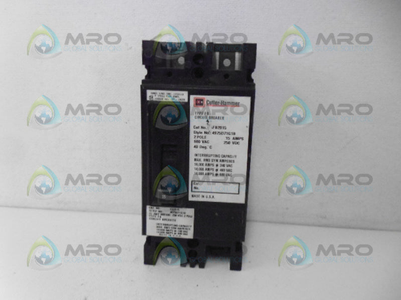 CUTLER HAMMER FB2015 2POLE 15 AMP NSNP