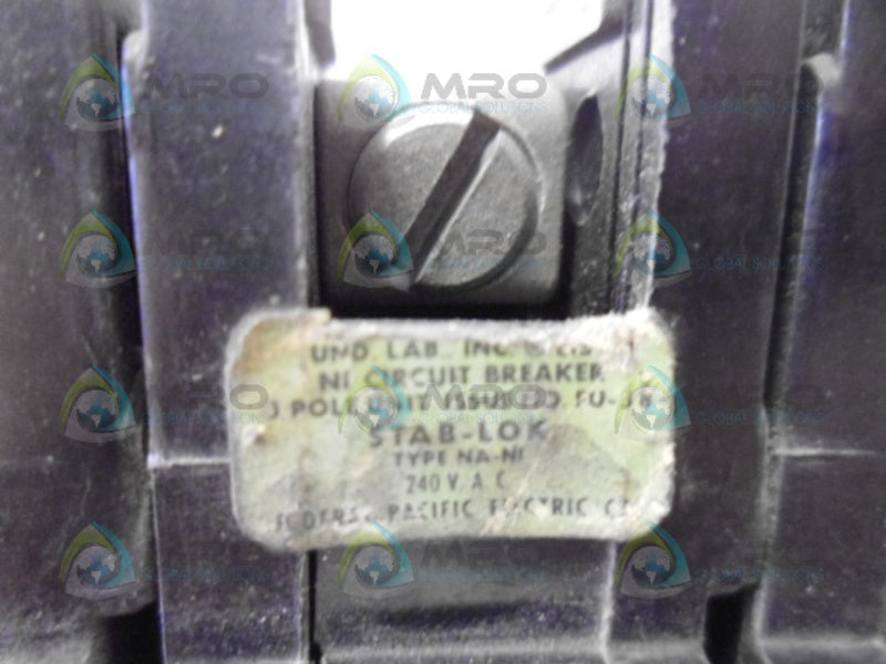FPE NA320 CIRCUIT BREAKER 3 POLE 20 AMP NSNP