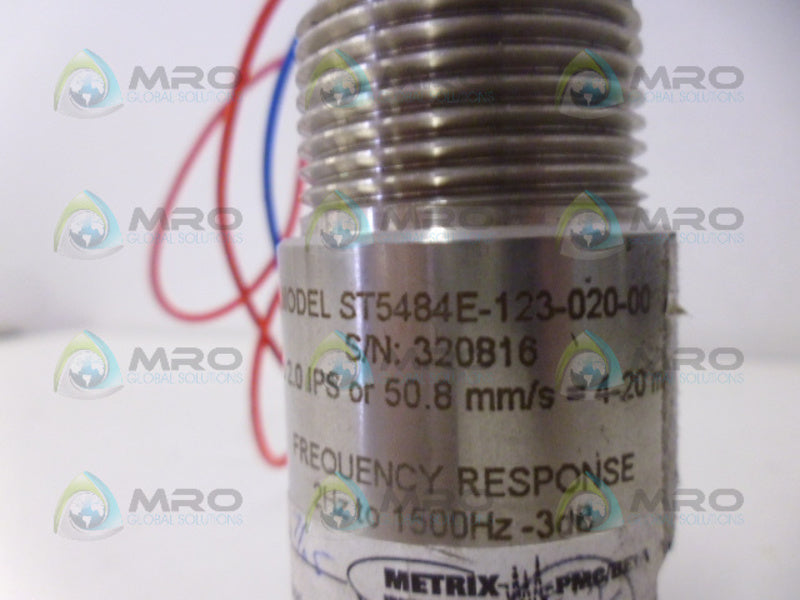 METRIX ST5484E-123-020-00 VIBRATION TRANSMITTER NSNP