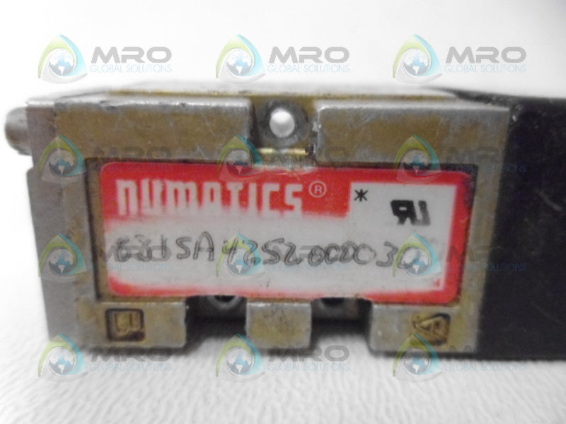 NUMATICS 031SA4252000030 SOLENOID VALVE UNMP