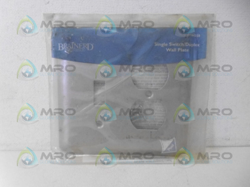 BRAINERD 64358 SINGLE SWITCH/DUPLEX WALL PLATE NSMP