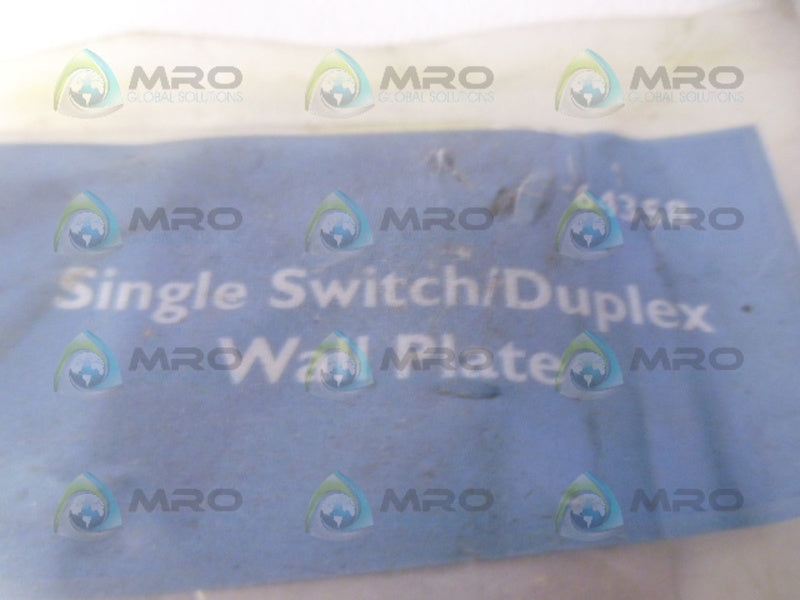 BRAINERD 64358 SINGLE SWITCH/DUPLEX WALL PLATE NSMP
