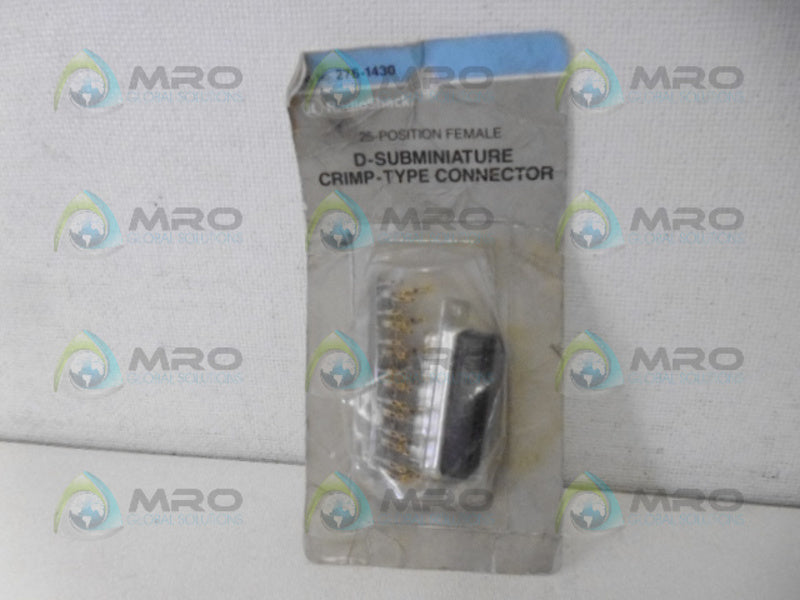 RADIOSHACK 276-1430 D-SUBMINI CRIMP-TYPE CONNECTOR  NSMP