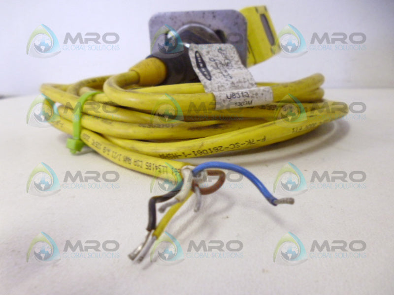 BANNER ENGINEERING OPBA2QD SENSOR COMBO W/ 25496 CABLE UNMP