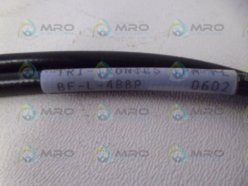 TRI-TRONICS BF-L-48BP FIBER OPTIC LIGHT GUIDE NSNP