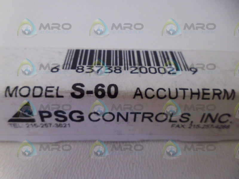 PSG CONTROLS S-60 NSMP