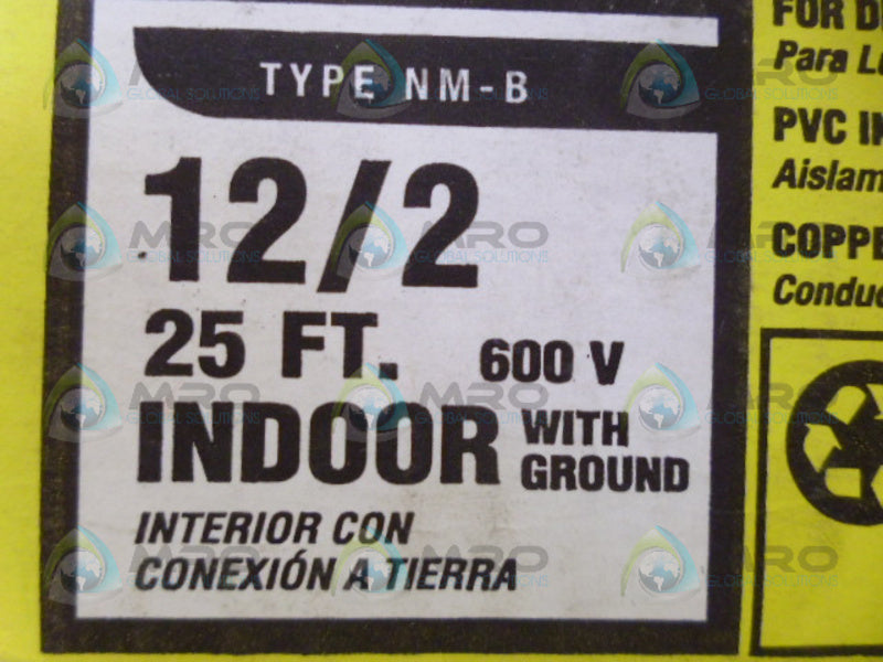 SOUTHWIRE NM-B INDOOR WIRE 25' NSMP