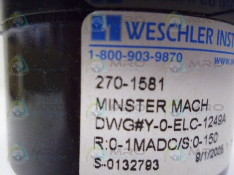WESCHLER 270-1581 0-150 METER PANEL  NSMP