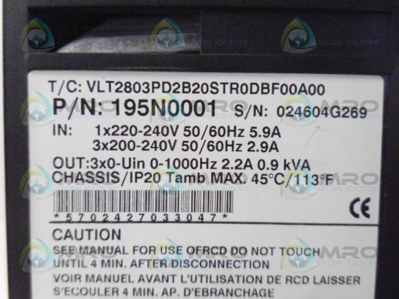 DANFOSS 195N0001 NSNP