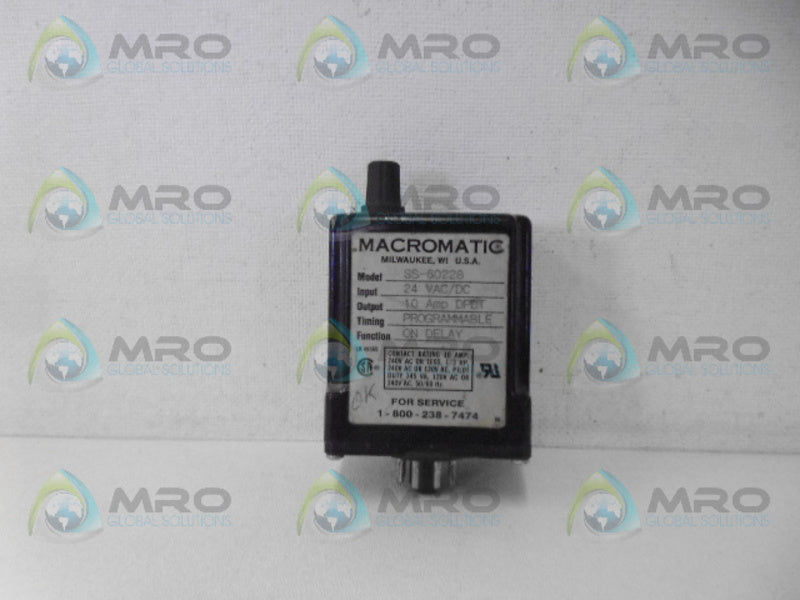 MACROMATIC SS-60228 TIME DELAY RELAY NSNP