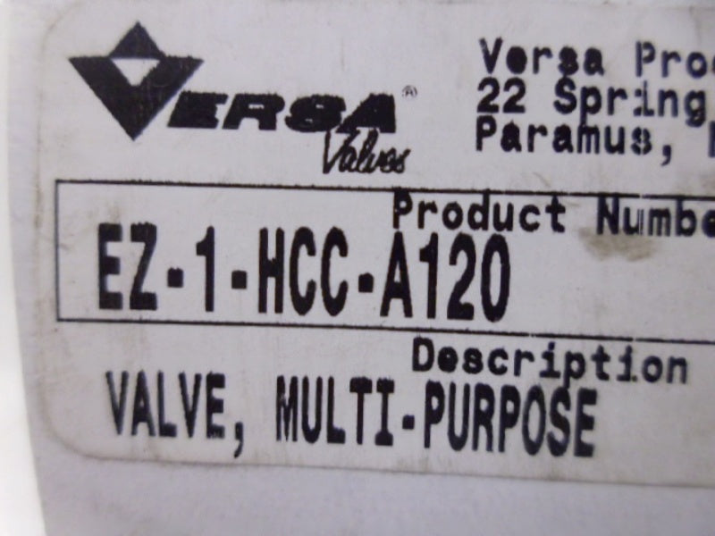 VERSA EZ-1-HCC-A120 MULTI-PURPOSE VALVE  NSMP