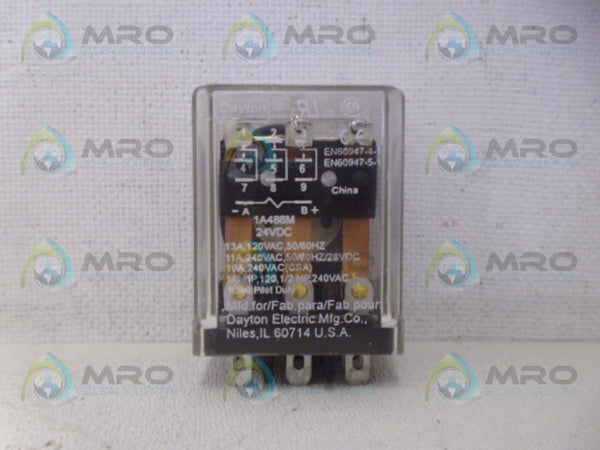 DAYTON 1A488M RELAY 24VDC NSNP
