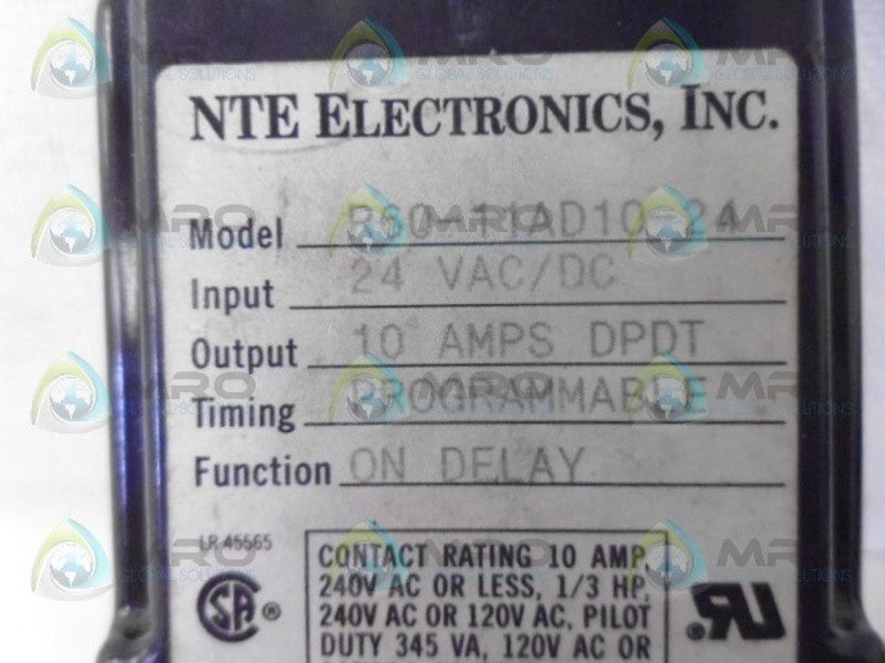 NTE R60-11AD10-24 DELAY RELAY UNMP