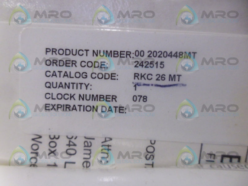 JAMESBURY RKC26MT NSMP