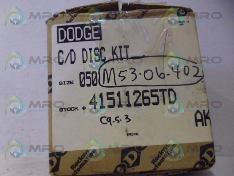 DODGE 41511265TD DISC KIT NSMP