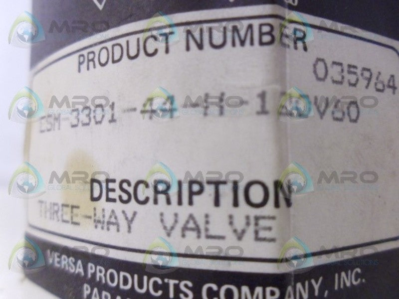 VERSA ESM-3301-44-11-120V60 SOLENOID VALVE NSMP
