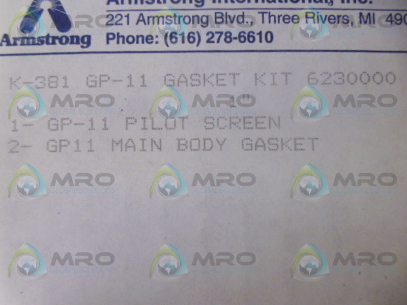 ARMSTRONG K-381 GASKET KIT NSMP