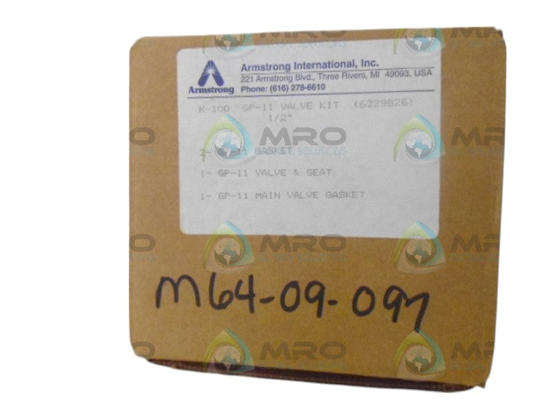 ARMSTRONG 6229826 K-100 VALVE KIT NSMP