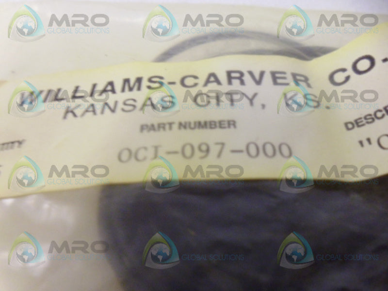 WILLAMS CARVER OCI-097-000 O RING (PKG OF 25) NSMP