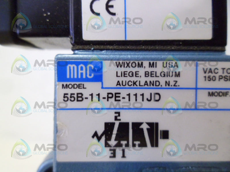MAC 55B-11-PE-111JD VALVE UNMP