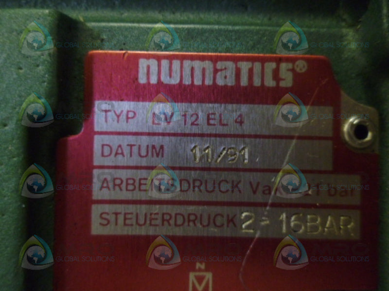 NUMATICS LV 12 EL 4 PILOT VALVE UNMP