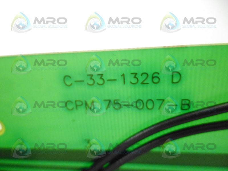 LOVESHAW C-33-1326D VALVE BOARD NSNP