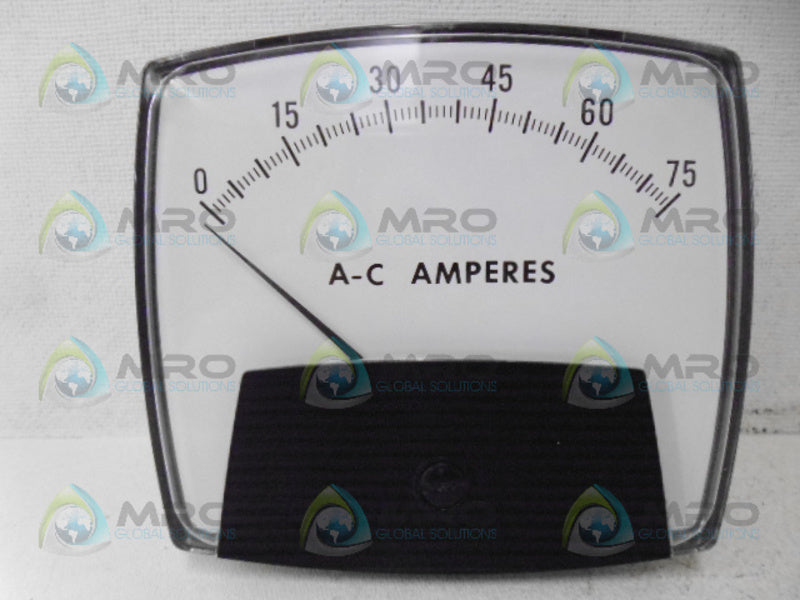 GENERAL ELECTRIC 250409HEZZ PANEL METER 0-75A NSMP