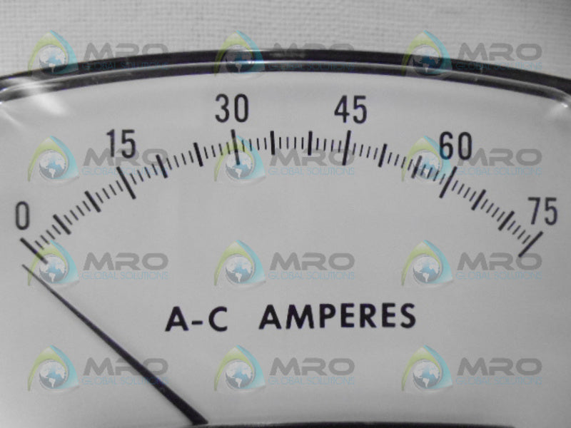 GENERAL ELECTRIC 250409HEZZ PANEL METER 0-75A NSMP