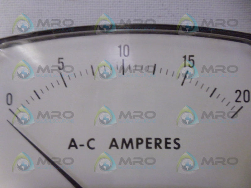 YOKOGAWA 250400HE PANELMETER 0-20A NSMP