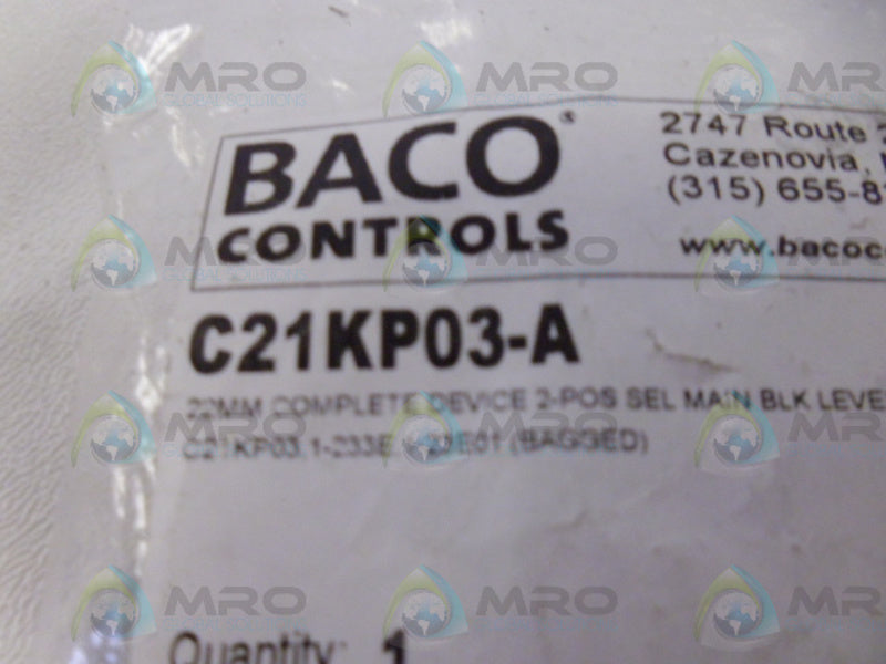 BACO C21KP03-A PUSH BUTTON  NSMP
