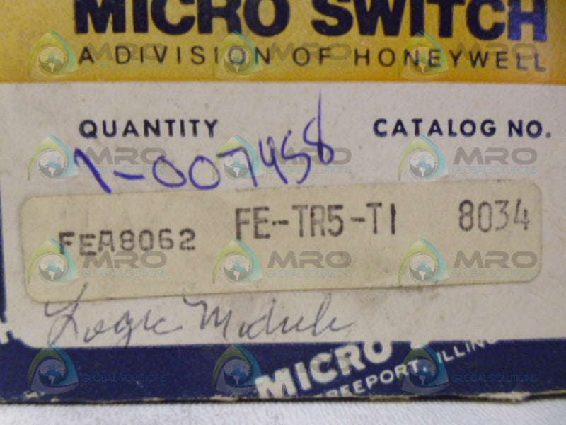 MICRO SWITCH FE-TR5-TI LOGIC MODULE NSMP