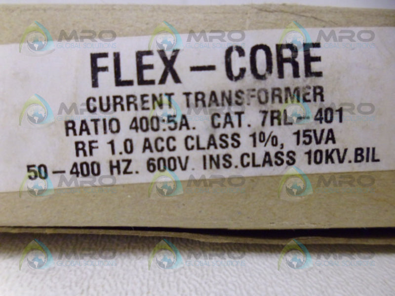 FLEXCORE 7RL401 CURRENT TRANSFORMER  NSMP