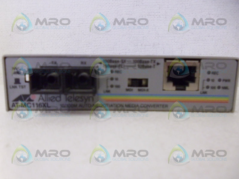 ALLIED TELESYN AT-MC116XL AUTO NEGOTIATION MEDIA CONVERTER NSNP