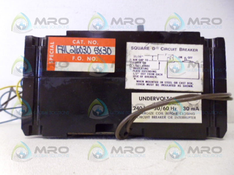 SQUARE D FHL260305830 CIRCUIT BREAKER 3 POLE 30A NSNP
