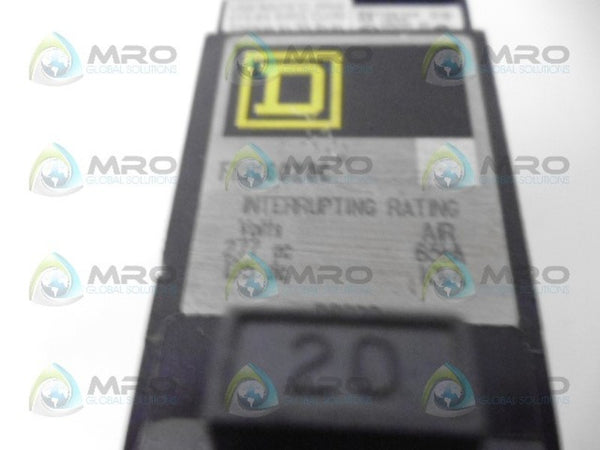 SQUARE D FHB16020C CIRCUIT BREAKER 1 POLE 20A NSNP