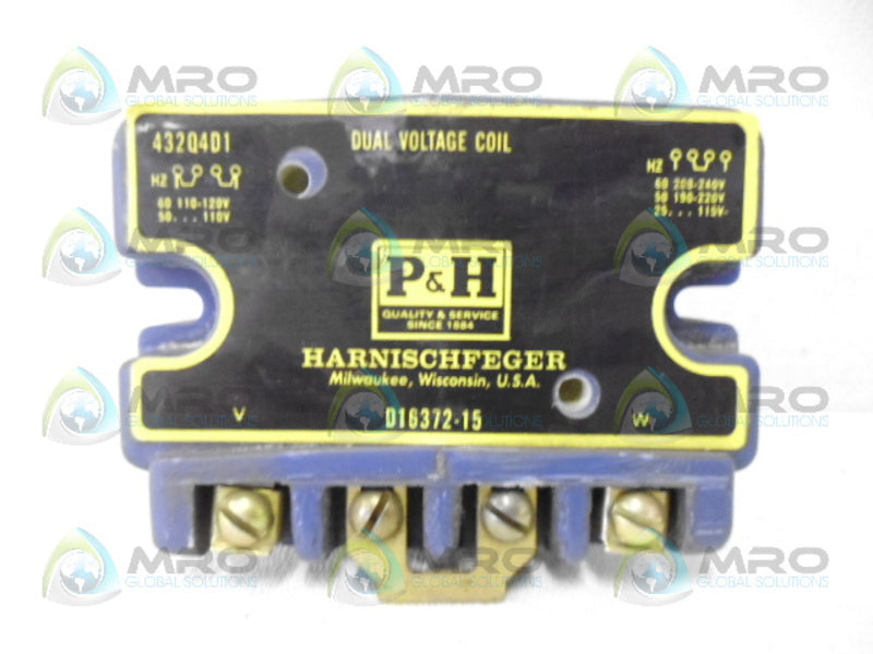 P&H 432Q4D1 DUAL VOLTAGE COIL 110-120/208-240 NSNP