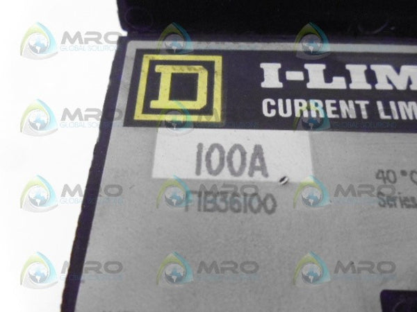 SQUARE D FIB36100 CIRCUIT BREAKER 3 POLE 100A NSNP