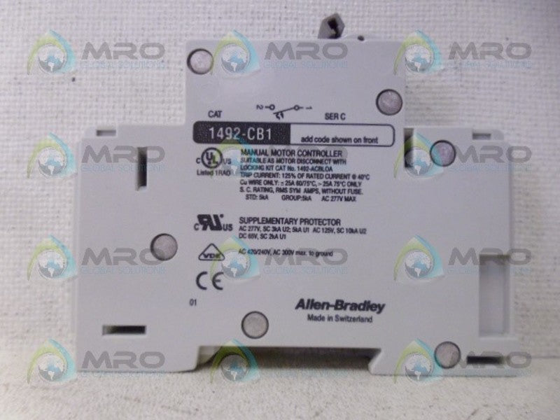 ALLEN BRADLEY 1492-CB1F010 SER.C NSMP