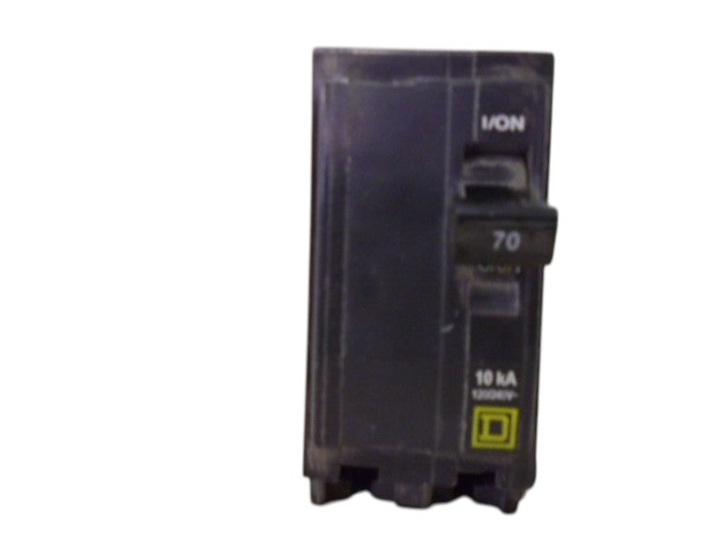 SQUARE D QOB270 CIRCUIT BREAKER 2 POL 70A UNMP