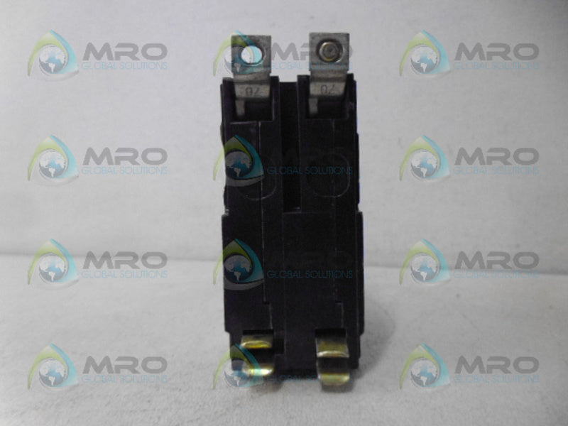 SQUARE D QOB270 CIRCUIT BREAKER 2 POL 70A UNMP