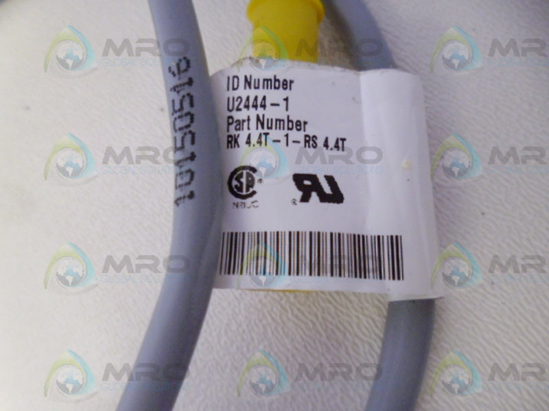 TURCK EURO-FAST RK4.4T-1-RS4.4T MOLDED CORDSET  NSNP