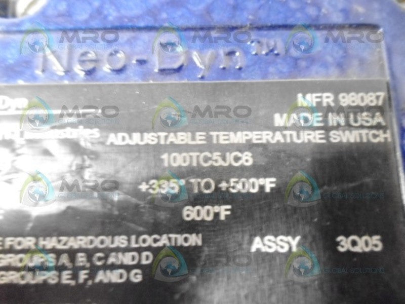 ITT 100TC5JC6 TEMPERATURE SWITCH NSNP