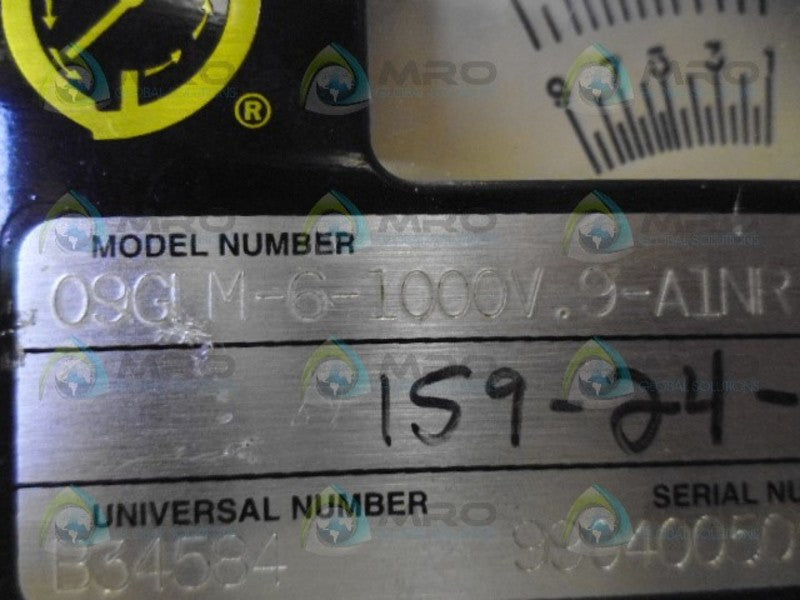 UFM 09GLM-6-1000V.9-A1NR FLOW METER NSNP
