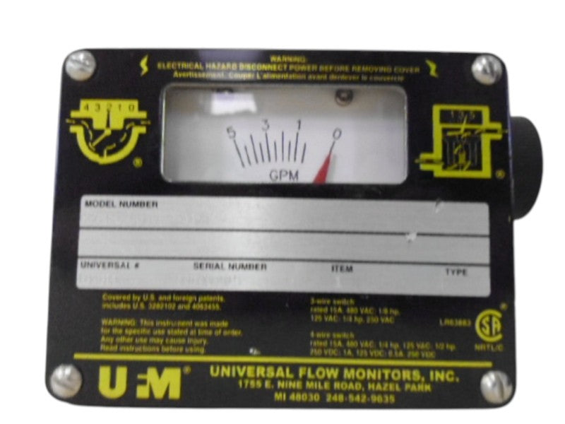 UFM 05GM-6-500V.9-A1WR FLOW METER NSNP