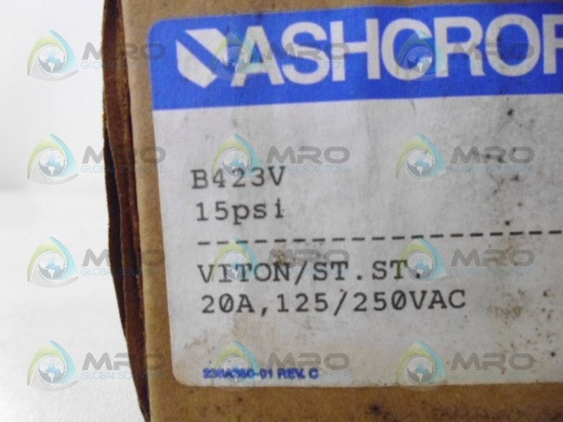 ASHCROFT B423V PRESSURE SWITCH NSMP